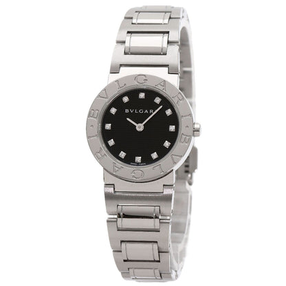 BVLGARI ブルガリ BB26BSS/12N ブルガリブルガリ 12P ダイヤモンド 腕時計 SS レディース 中古