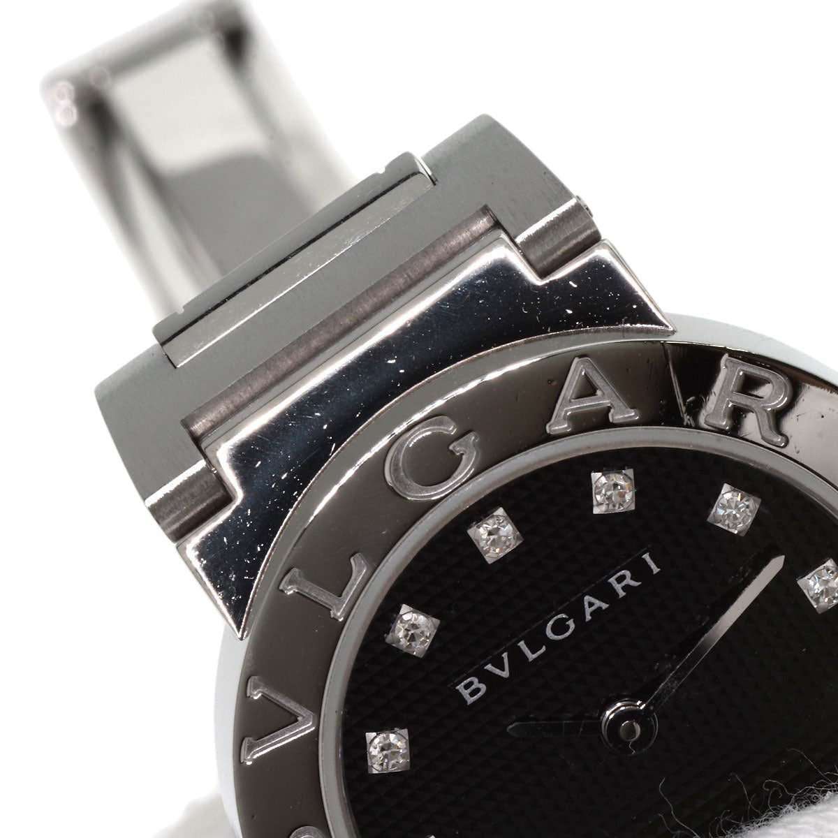 BVLGARI ブルガリ BB26BSS/12N ブルガリブルガリ 12P ダイヤモンド 腕時計 SS レディース 中古