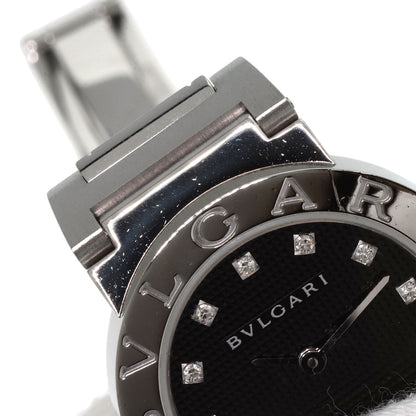 BVLGARI ブルガリ BB26BSS/12N ブルガリブルガリ 12P ダイヤモンド 腕時計 SS レディース 中古