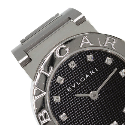 BVLGARI ブルガリ BB26BSS/12N ブルガリブルガリ 12P ダイヤモンド 腕時計 SS レディース 中古
