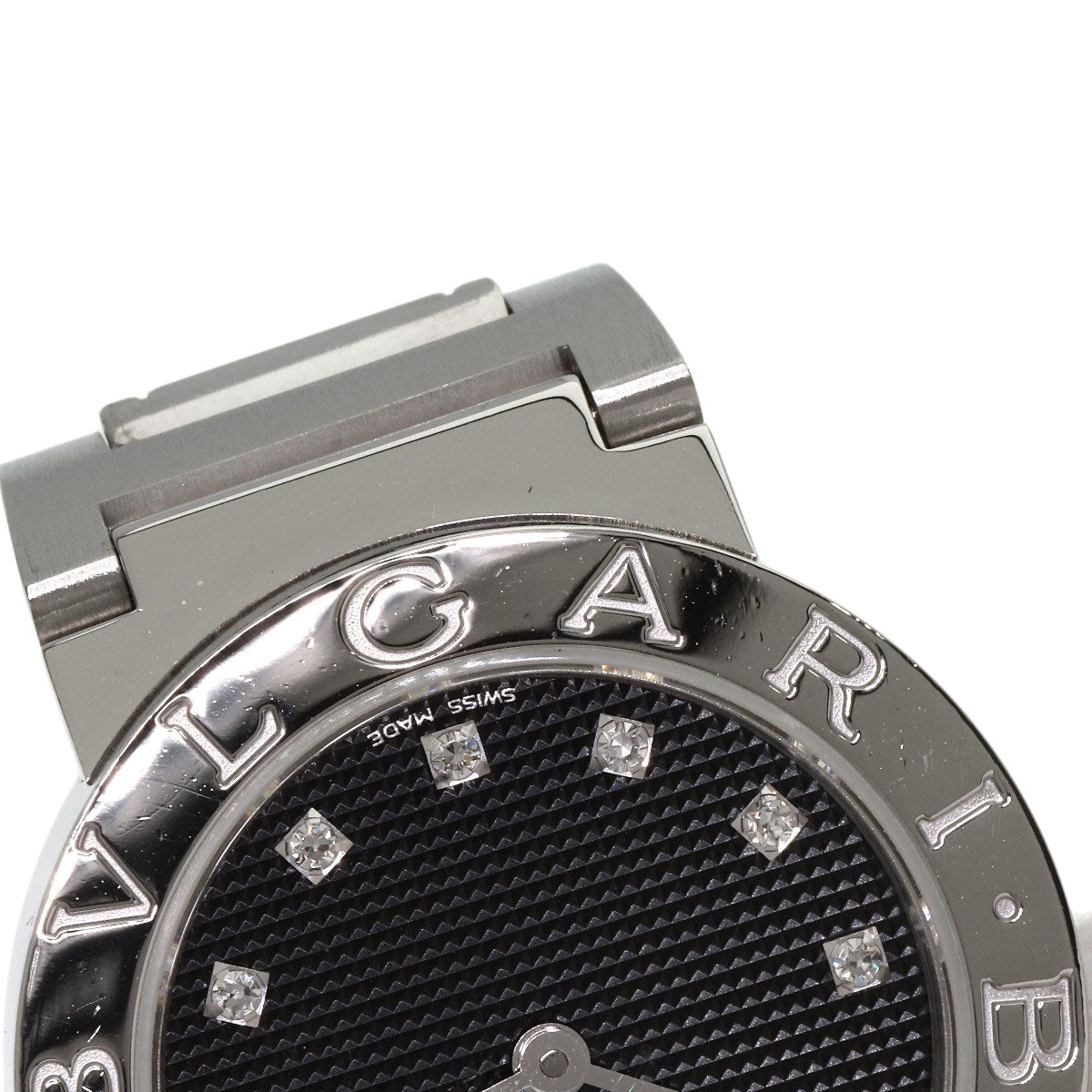 BVLGARI ブルガリ BB26BSS/12N ブルガリブルガリ 12P ダイヤモンド 腕時計 SS レディース 中古