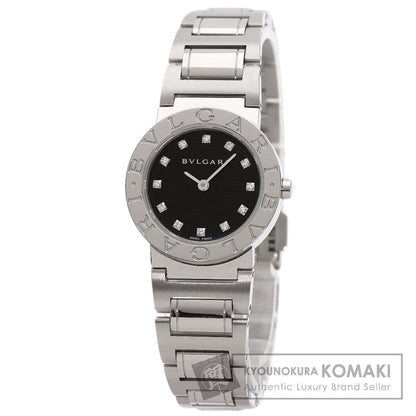 BVLGARI ブルガリ BB26BSS/12N ブルガリブルガリ 12P ダイヤモンド 腕時計 SS レディース 中古