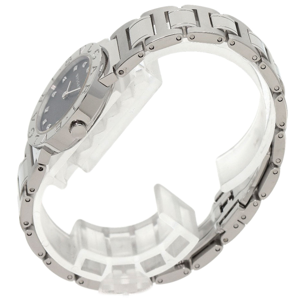 BVLGARI ブルガリ BB26BSS/12N ブルガリブルガリ 12P ダイヤモンド 腕時計 SS レディース 中古