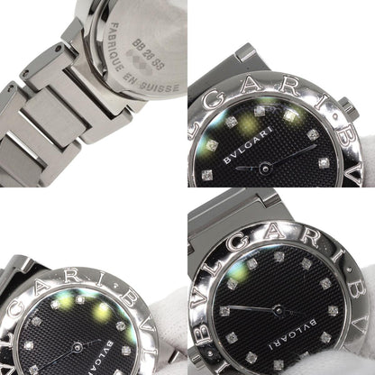 BVLGARI ブルガリ BB26BSS/12N ブルガリブルガリ 12P ダイヤモンド 腕時計 SS レディース 中古