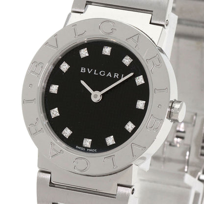 BVLGARI ブルガリ BB26BSS/12N ブルガリブルガリ 12P ダイヤモンド 腕時計 SS レディース 中古