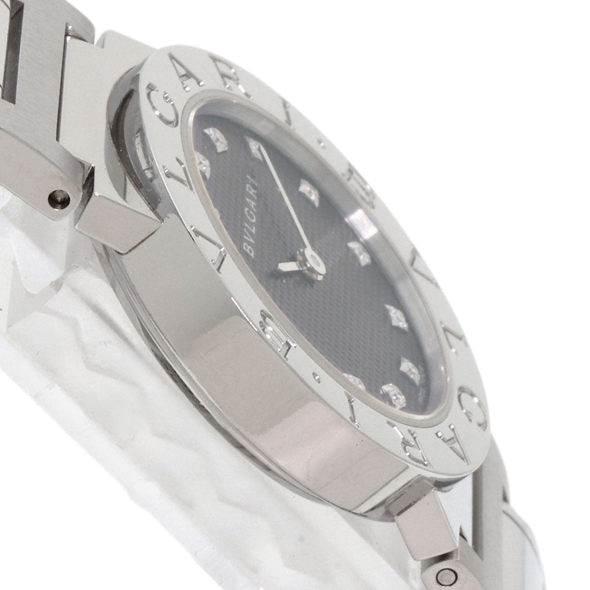 BVLGARI ブルガリ BB26BSS/12N ブルガリブルガリ 12P ダイヤモンド 腕時計 SS レディース 中古