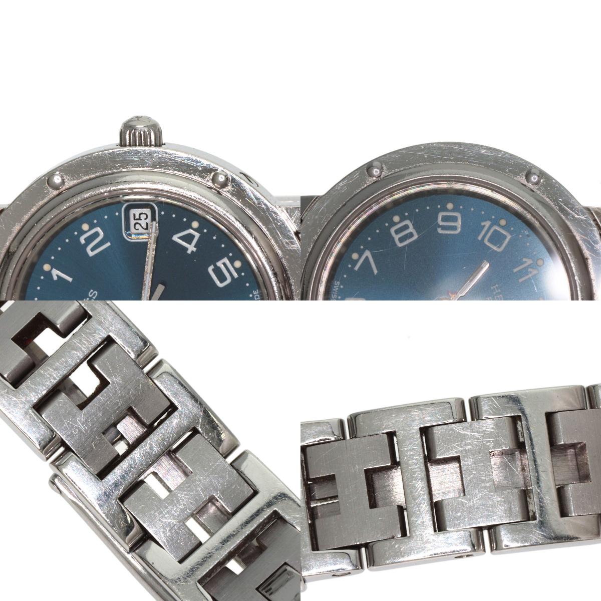 HERMES エルメス CL4.210 クリッパー 腕時計 SS レディース 中古