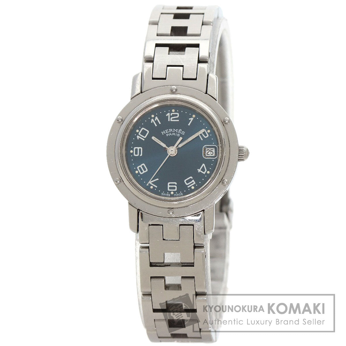 HERMES エルメス CL4.210 クリッパー 腕時計 SS レディース 中古