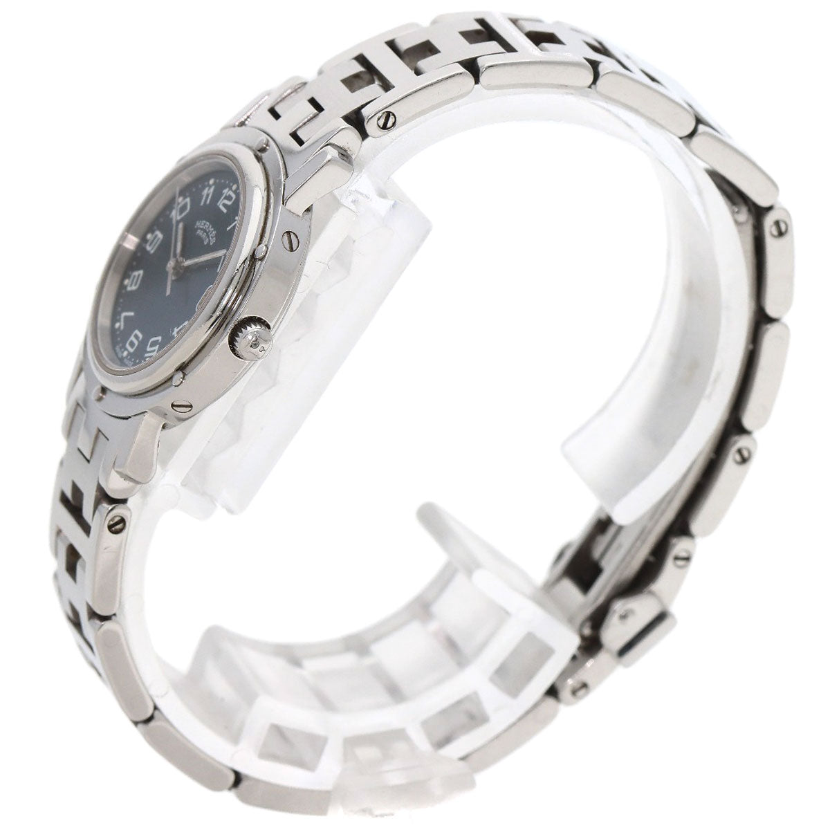 HERMES エルメス CL4.210 クリッパー 腕時計 SS レディース 中古
