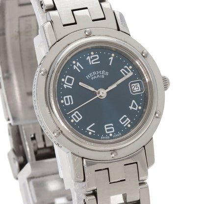 HERMES エルメス CL4.210 クリッパー 腕時計 SS レディース 中古