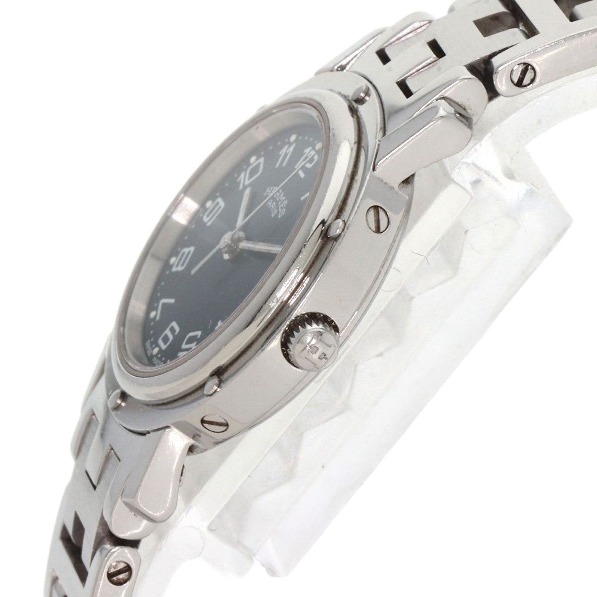 HERMES エルメス CL4.210 クリッパー 腕時計 SS レディース 中古