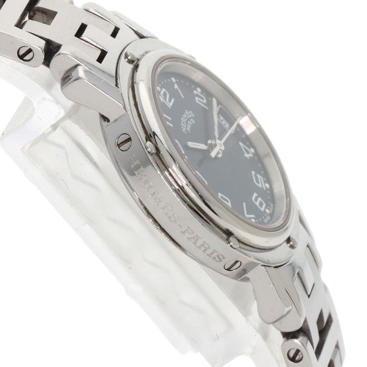 HERMES エルメス CL4.210 クリッパー 腕時計 SS レディース 中古