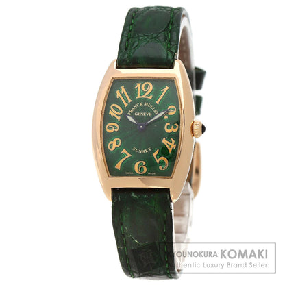 FRANCK MULLER フランクミュラー 1752QZSUN トノウカーベックス サンセット 腕時計 K18PG レディース 中古