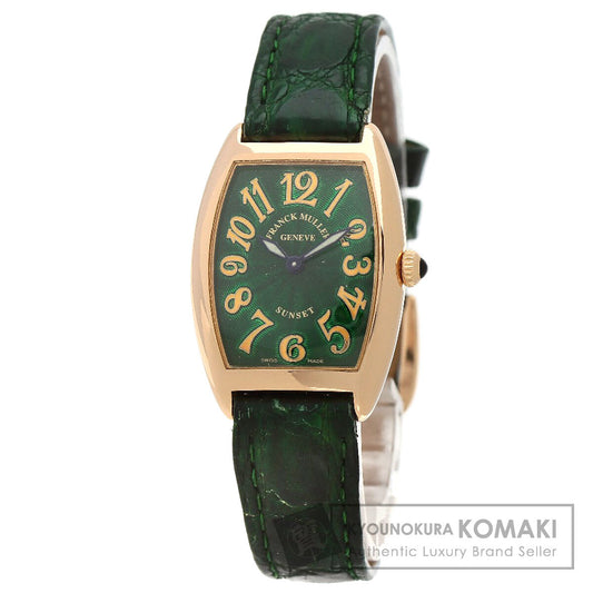 FRANCK MULLER フランクミュラー 1752QZSUN トノウカーベックス サンセット 腕時計 K18PG レディース 中古
