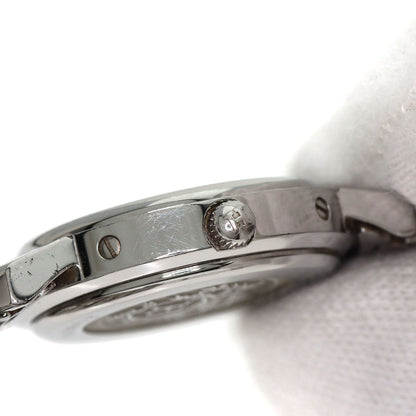 HERMES エルメス CL4.230 クリッパー ナクレ 12P ダイヤモンドベゼル 腕時計 SS レディース 中古