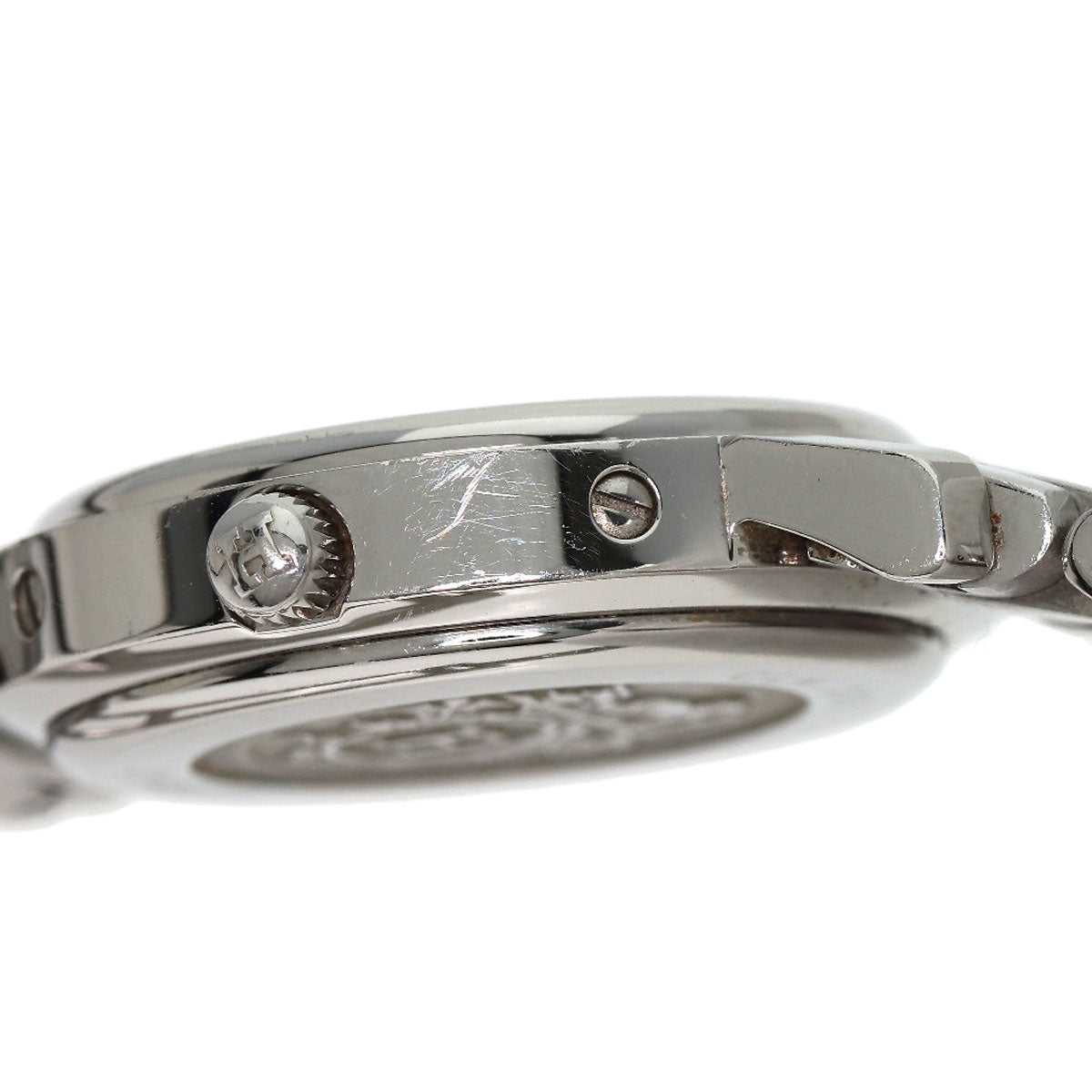 HERMES エルメス CL4.230 クリッパー ナクレ 12P ダイヤモンドベゼル 腕時計 SS レディース 中古