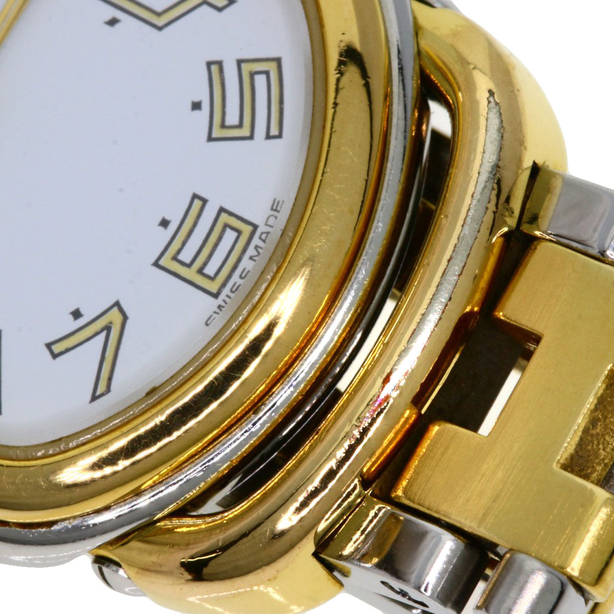 HERMES エルメス RA1.240 ラリー 腕時計 SS レディース 中古