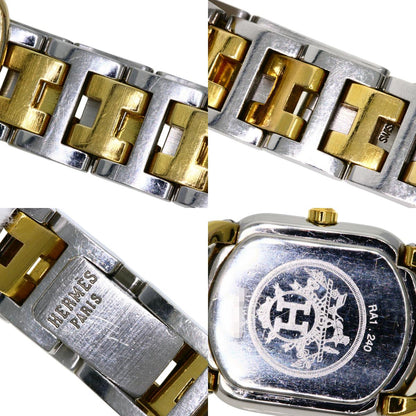 HERMES エルメス RA1.240 ラリー 腕時計 SS レディース 中古