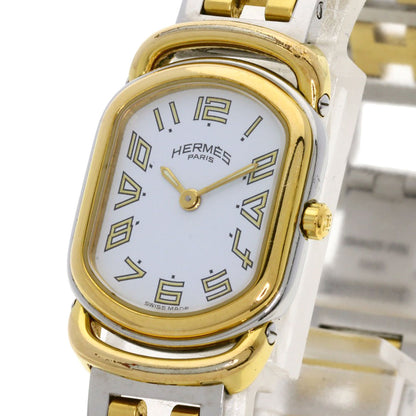 HERMES エルメス RA1.240 ラリー 腕時計 SS レディース 中古