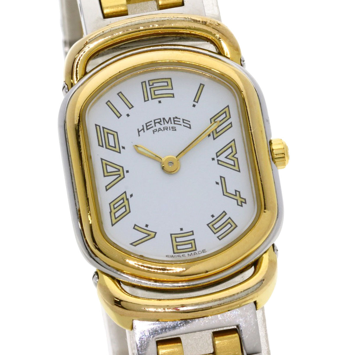 HERMES エルメス RA1.240 ラリー 腕時計 SS レディース 中古