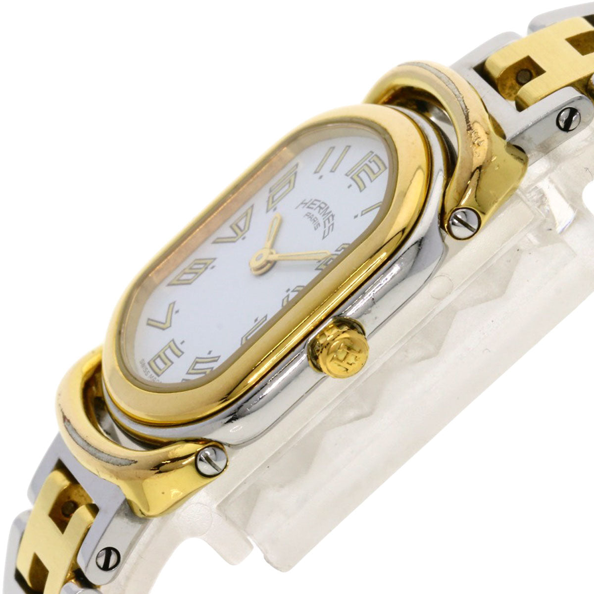 HERMES エルメス RA1.240 ラリー 腕時計 SS レディース 中古