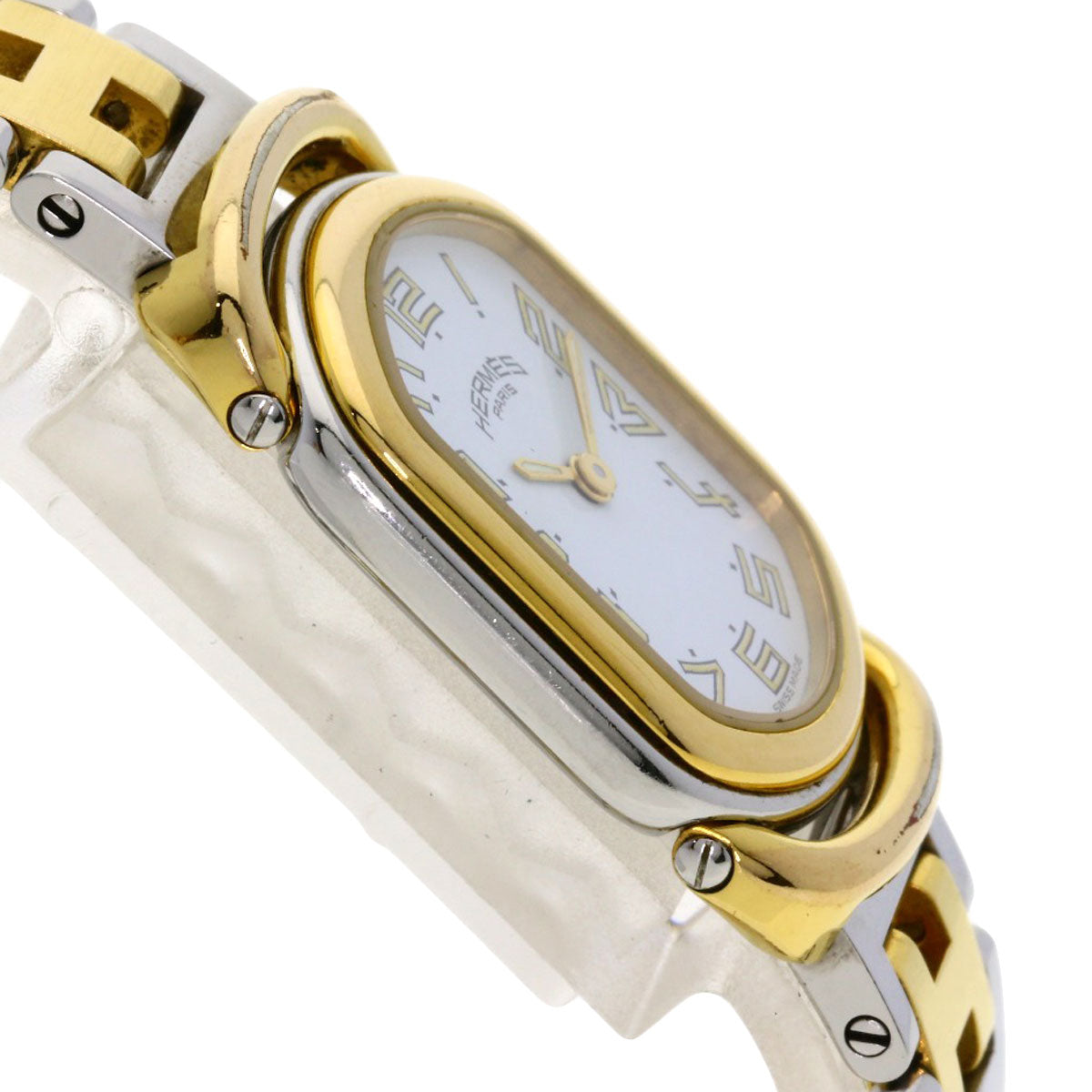 HERMES エルメス RA1.240 ラリー 腕時計 SS レディース 中古