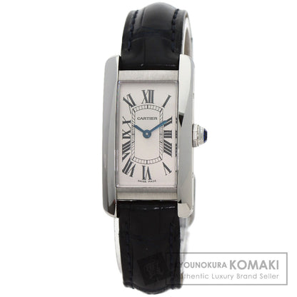 CARTIER カルティエ WSTA0016 タンクアメリカンSM 腕時計 SS レディース 中古