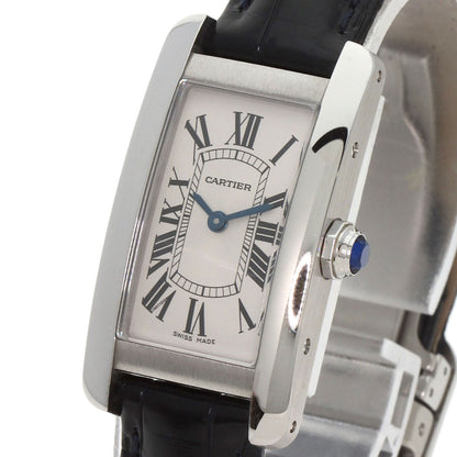 CARTIER カルティエ WSTA0016 タンクアメリカンSM 腕時計 SS レディース 中古