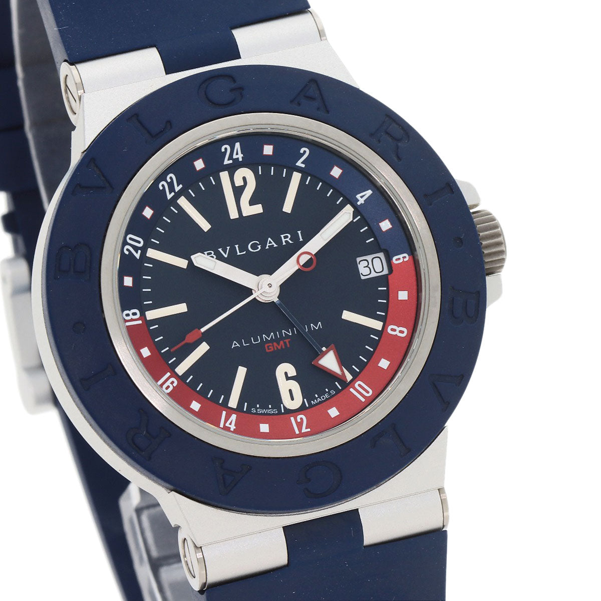 ブルガリ BB40ATGMT アルミニウム GMT 腕時計 中古 商品画像5
