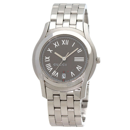 GUCCI グッチ 5500M ラウンドフェイス 腕時計 SS メンズ 中古