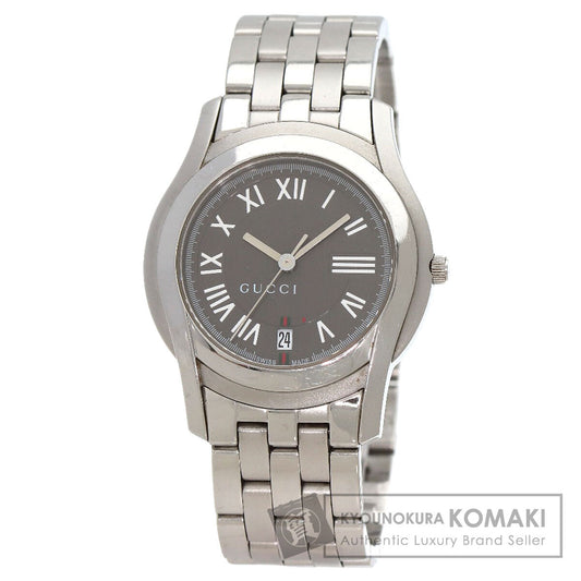 GUCCI グッチ 5500M ラウンドフェイス 腕時計 SS メンズ 中古