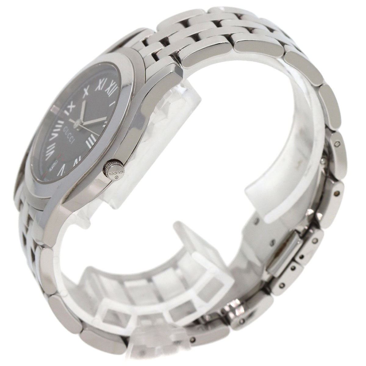 GUCCI グッチ 5500M ラウンドフェイス 腕時計 SS メンズ 中古