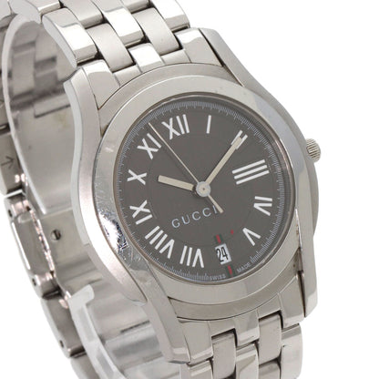 GUCCI グッチ 5500M ラウンドフェイス 腕時計 SS メンズ 中古