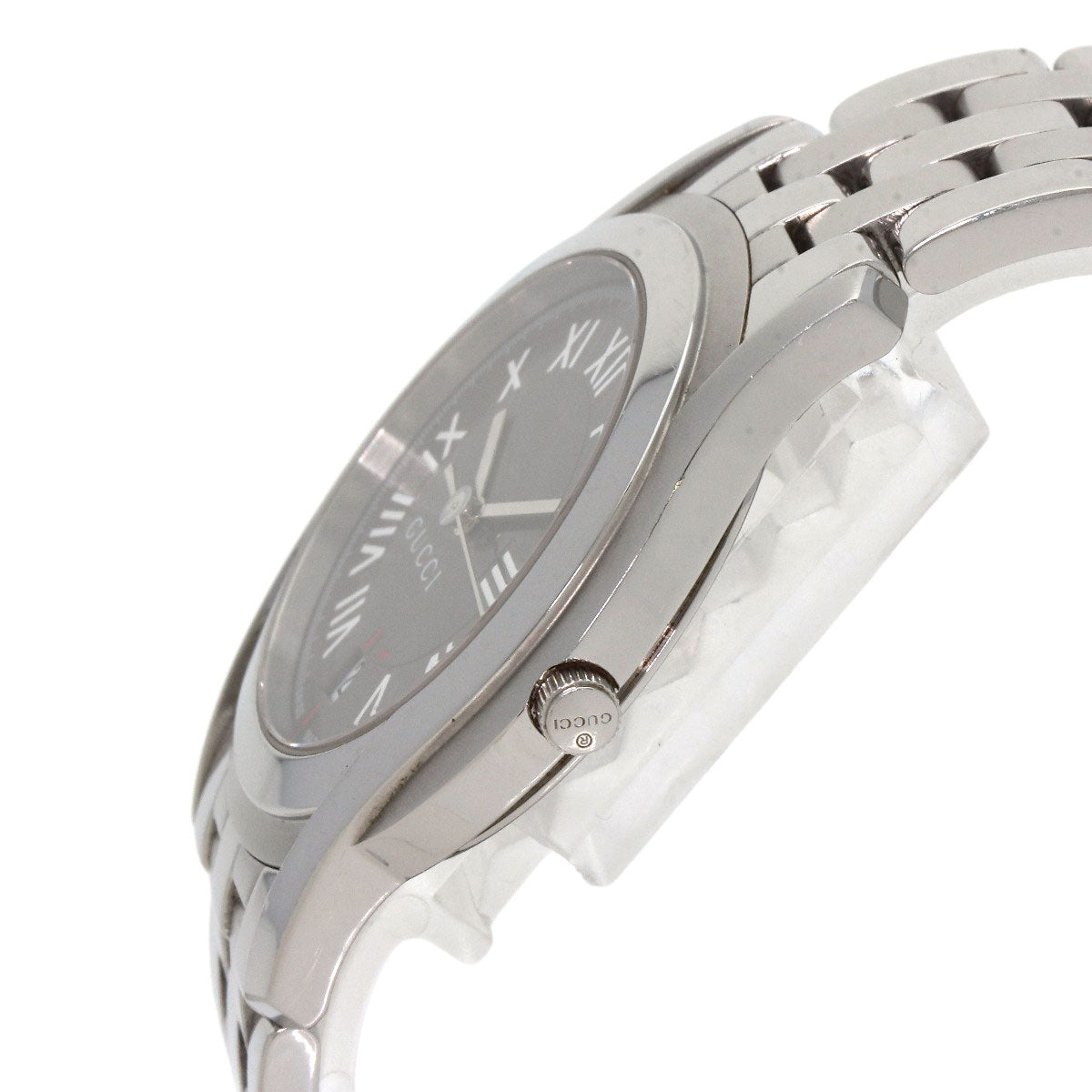 GUCCI グッチ 5500M ラウンドフェイス 腕時計 SS メンズ 中古