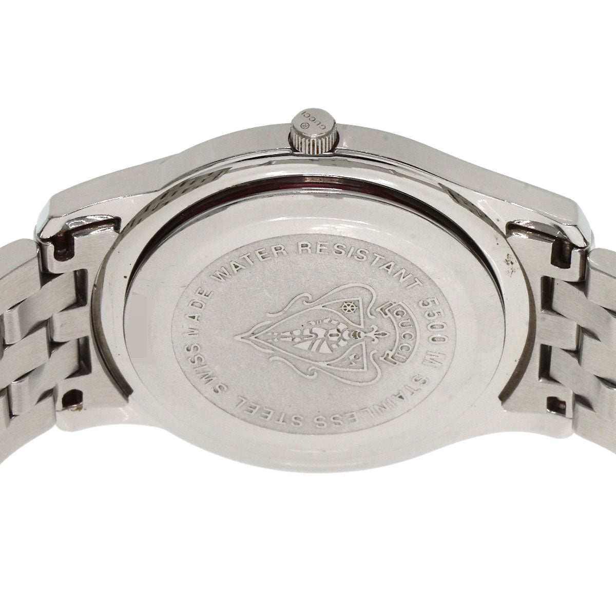 GUCCI グッチ 5500M ラウンドフェイス 腕時計 SS メンズ 中古