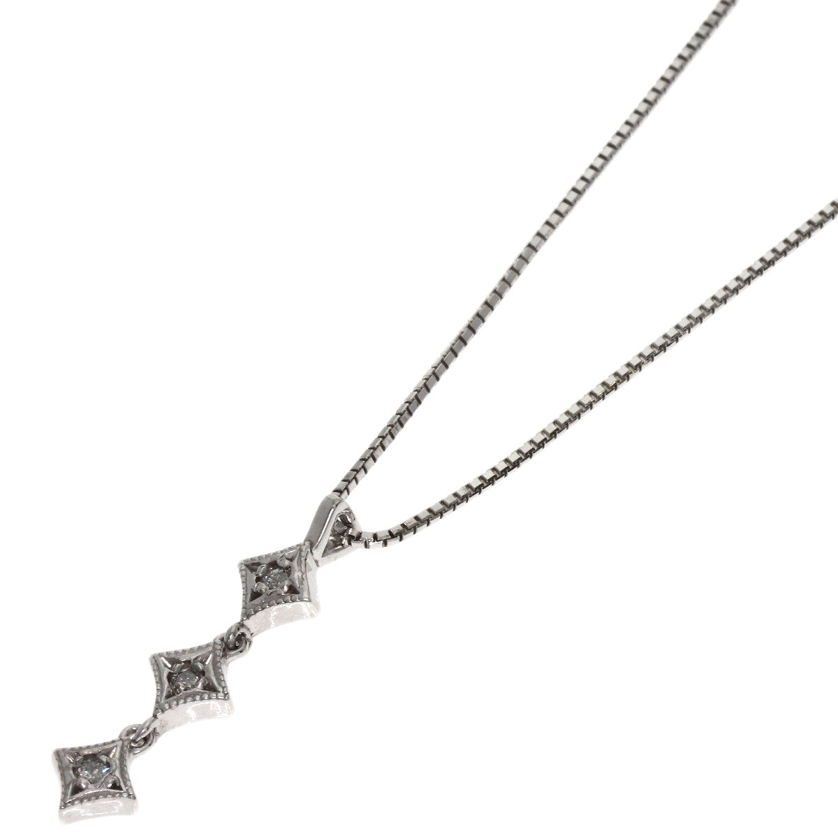 アガット ダイヤモンド ネックレス 中古 商品画像2