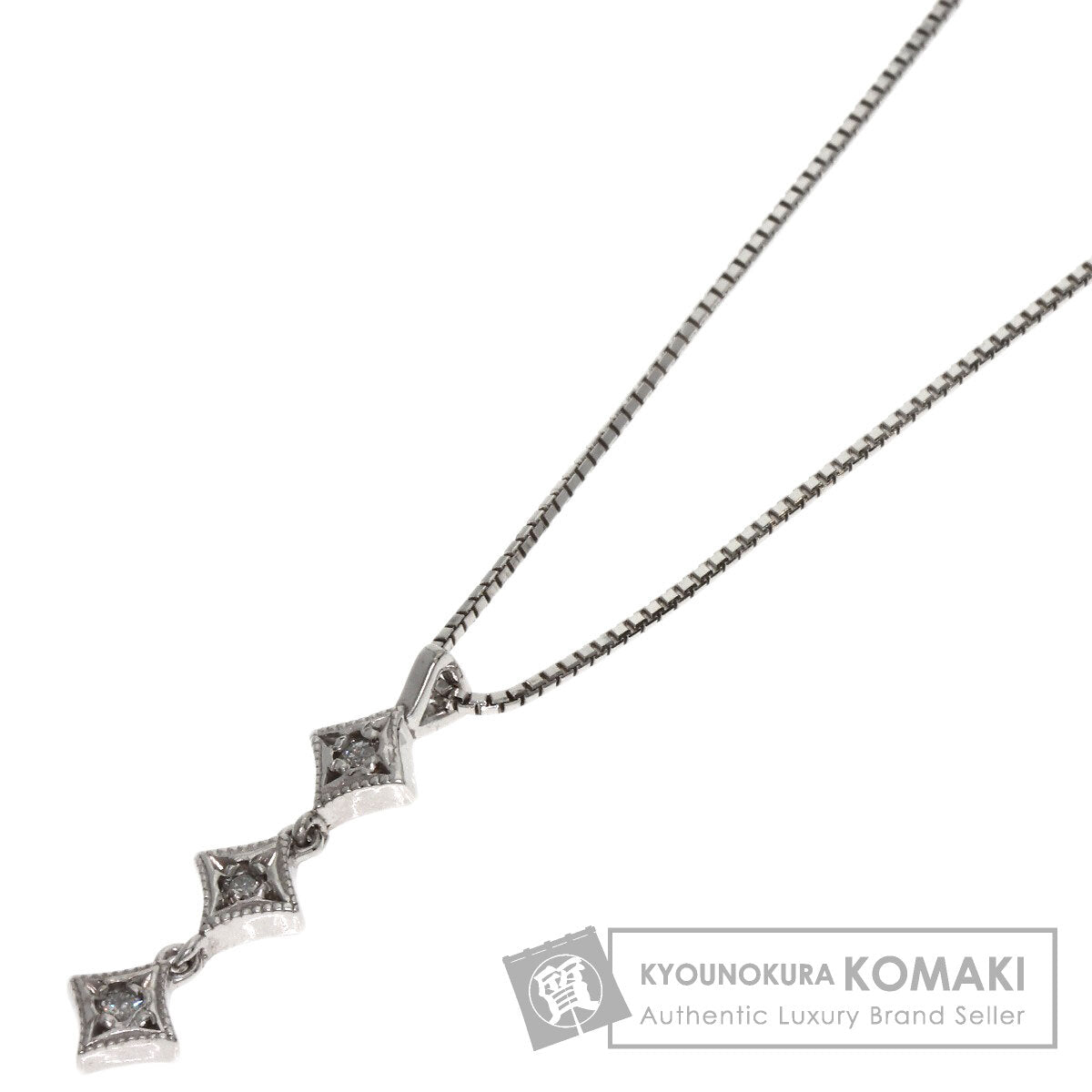 アガット ダイヤモンド ネックレス 中古 商品画像1