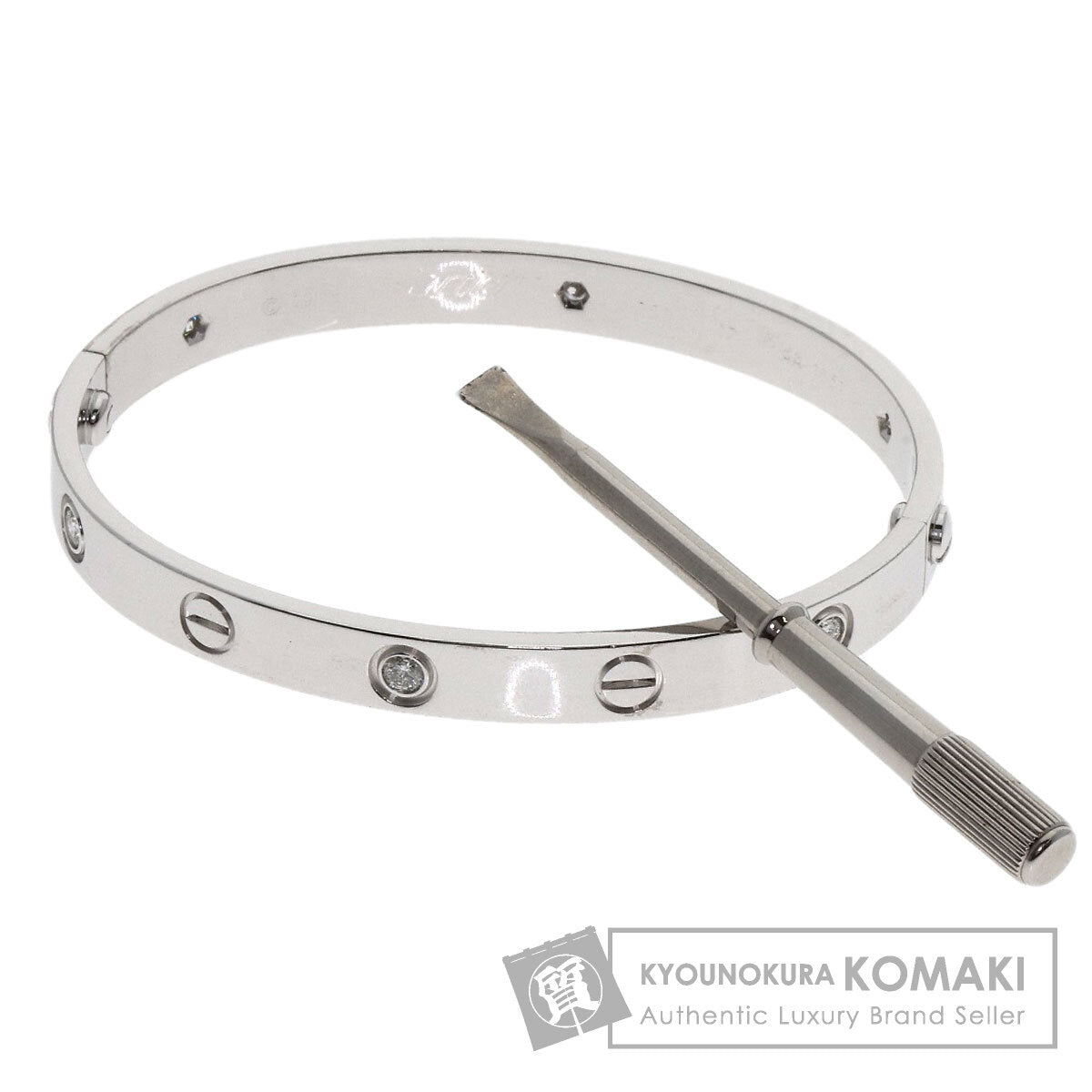 カルティエ ラブブレス ハーフダイヤモンド ドライバー付き #17 ブレスレット 中古 商品画像1