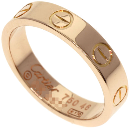 CARTIER カルティエ ミニ ラブリング #46 リング・指輪 K18PG レディース 中古