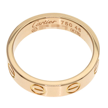 CARTIER カルティエ ミニ ラブリング #46 リング・指輪 K18PG レディース 中古