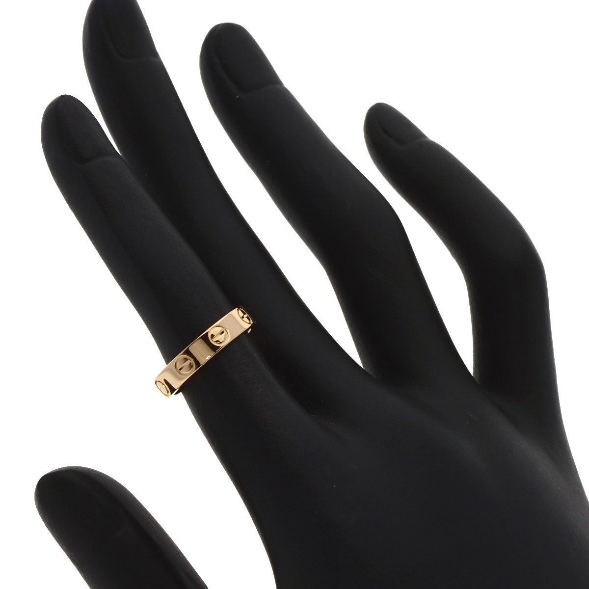 CARTIER カルティエ ミニ ラブリング #46 リング・指輪 K18PG レディース 中古