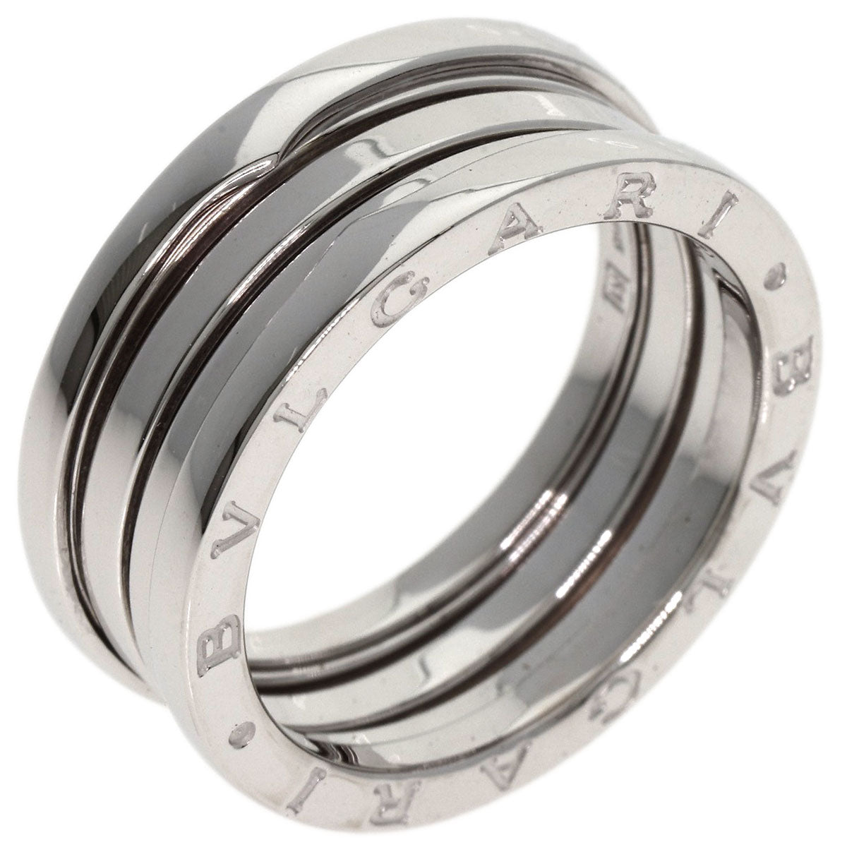 BVLGARI ブルガリ B-zero1 ビーゼロワン 3バンド #61 リング・指輪 K18WG ユニセックス 中古