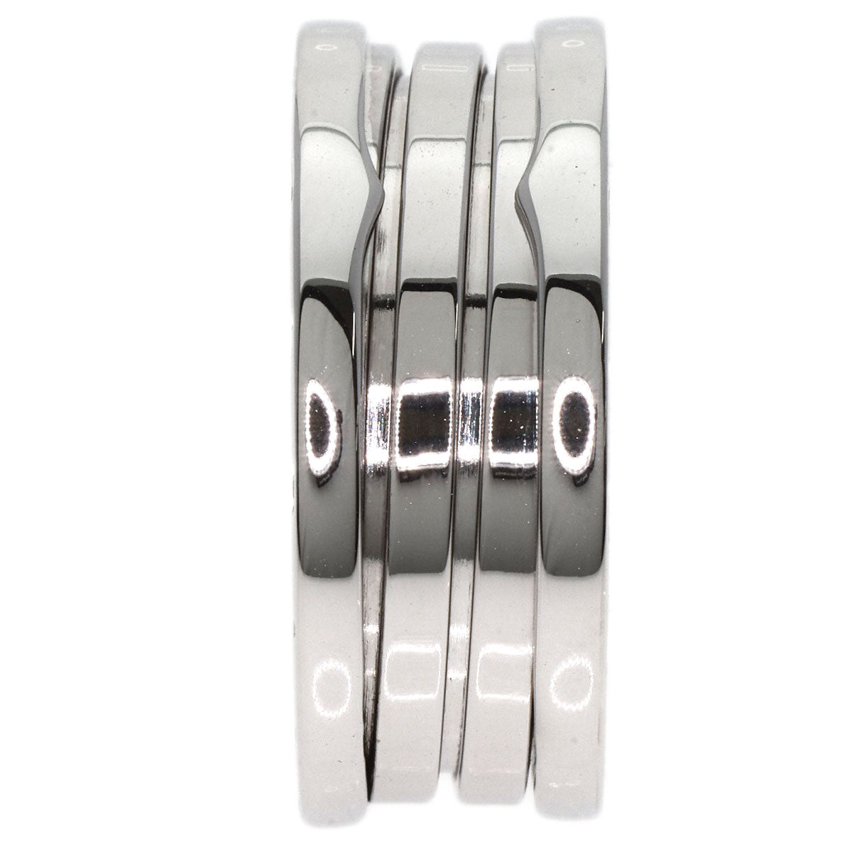 BVLGARI ブルガリ B-zero1 ビーゼロワン 3バンド #61 リング・指輪 K18WG ユニセックス 中古