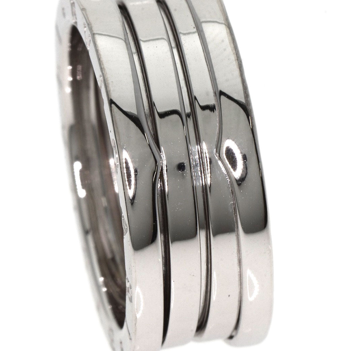 BVLGARI ブルガリ B-zero1 ビーゼロワン 3バンド #61 リング・指輪 K18WG ユニセックス 中古