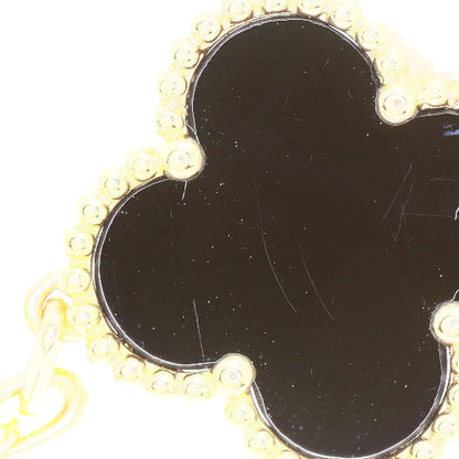 Van Cleef & Arpels ヴァンクリーフ＆アーペル ヴィンテージ アルハンブラ オニキス 5モチーフ ブレスレット K18YG レディース 中古