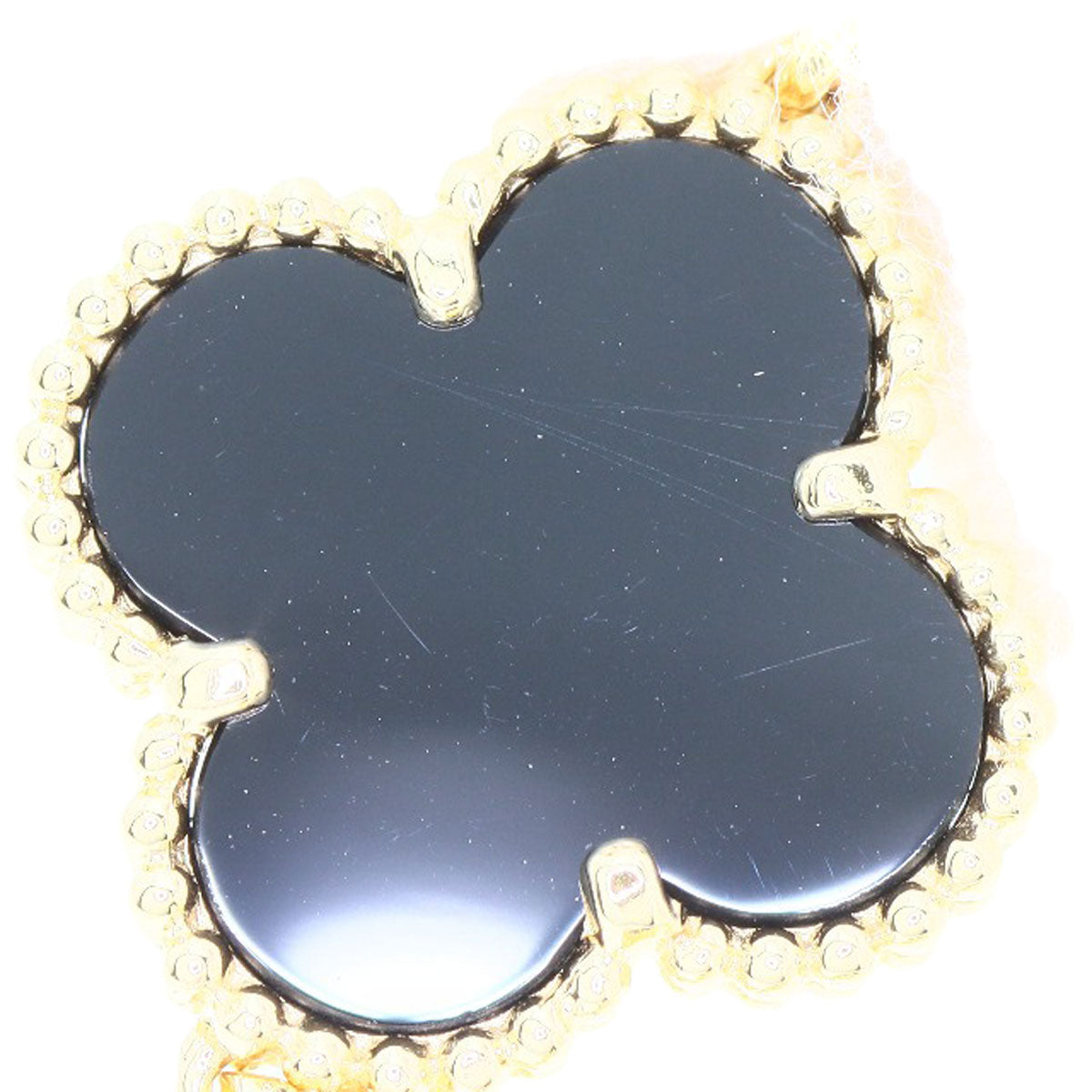 Van Cleef & Arpels ヴァンクリーフ＆アーペル ヴィンテージ アルハンブラ オニキス 5モチーフ ブレスレット K18YG レディース 中古