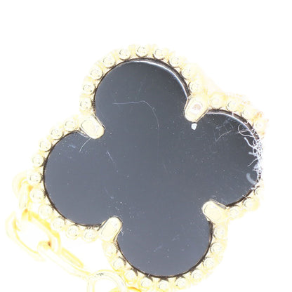 Van Cleef & Arpels ヴァンクリーフ＆アーペル ヴィンテージ アルハンブラ オニキス 5モチーフ ブレスレット K18YG レディース 中古
