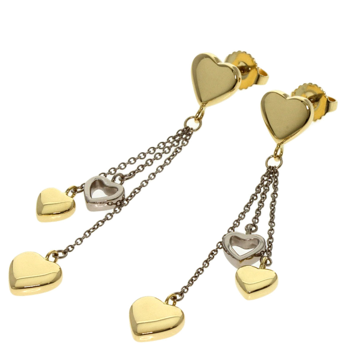 TIFFANY&Co. ティファニー ハートドロップ ピアス K18YG レディース 中古
