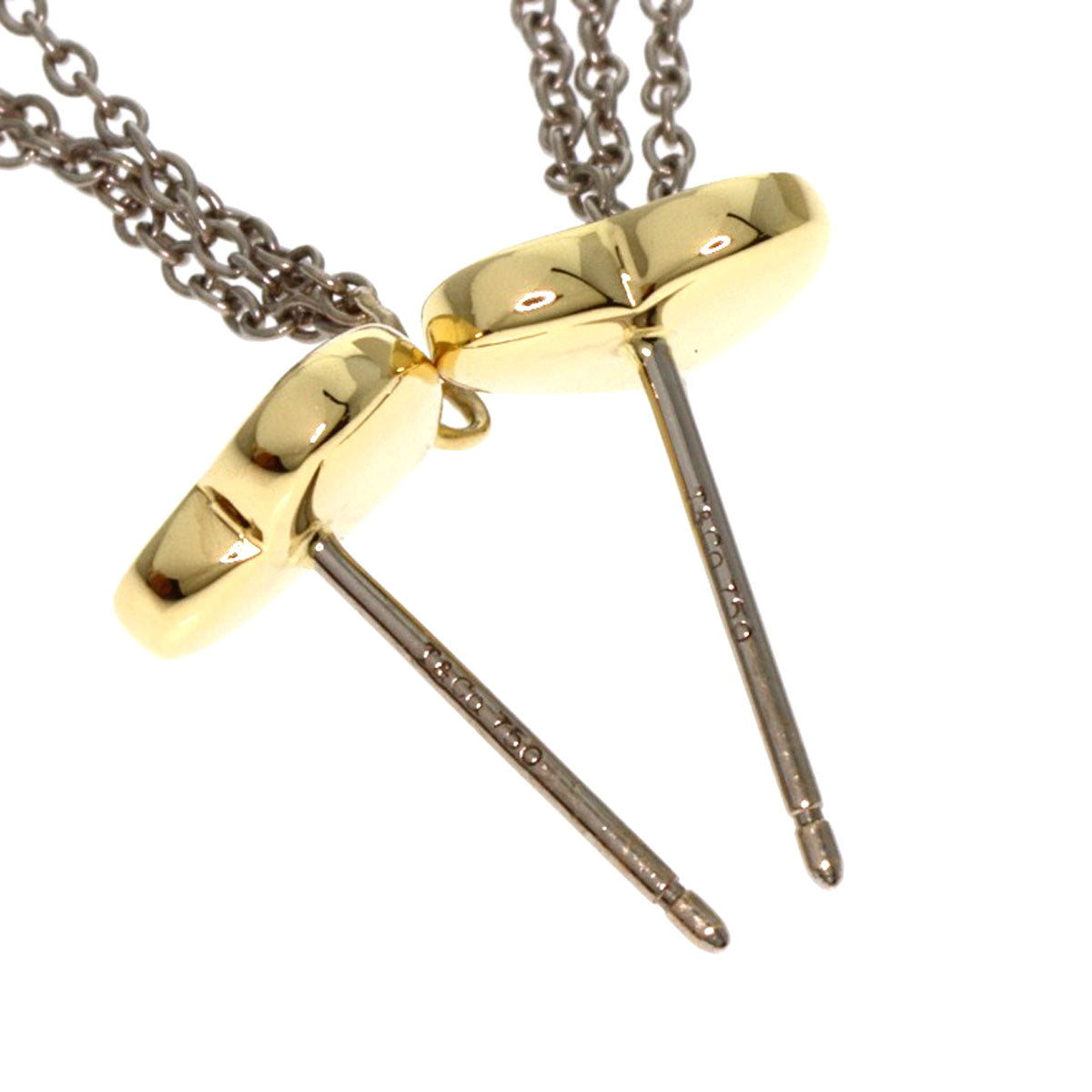 TIFFANY&Co. ティファニー ハートドロップ ピアス K18YG レディース 中古