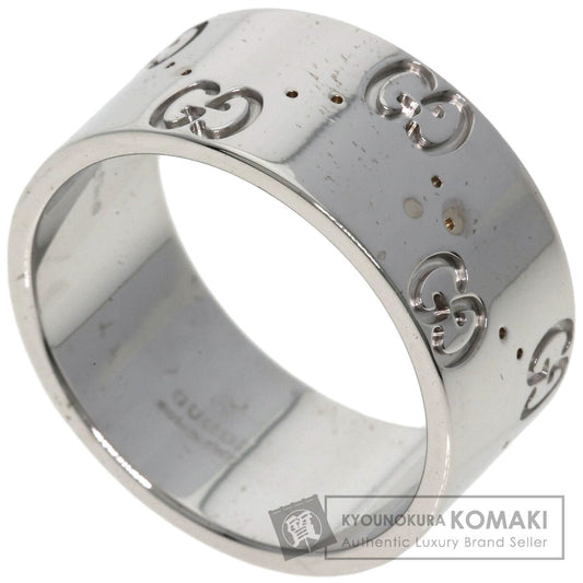 GUCCI グッチ アイコンワイド #15 リング・指輪 K18WG レディース 中古